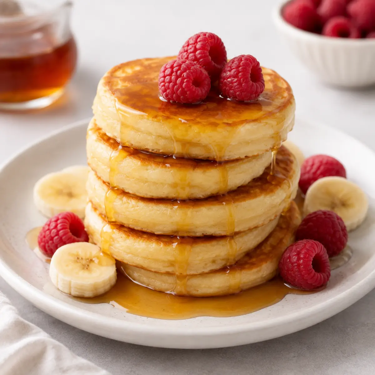 Fluffige Mini Bananen Pancakes