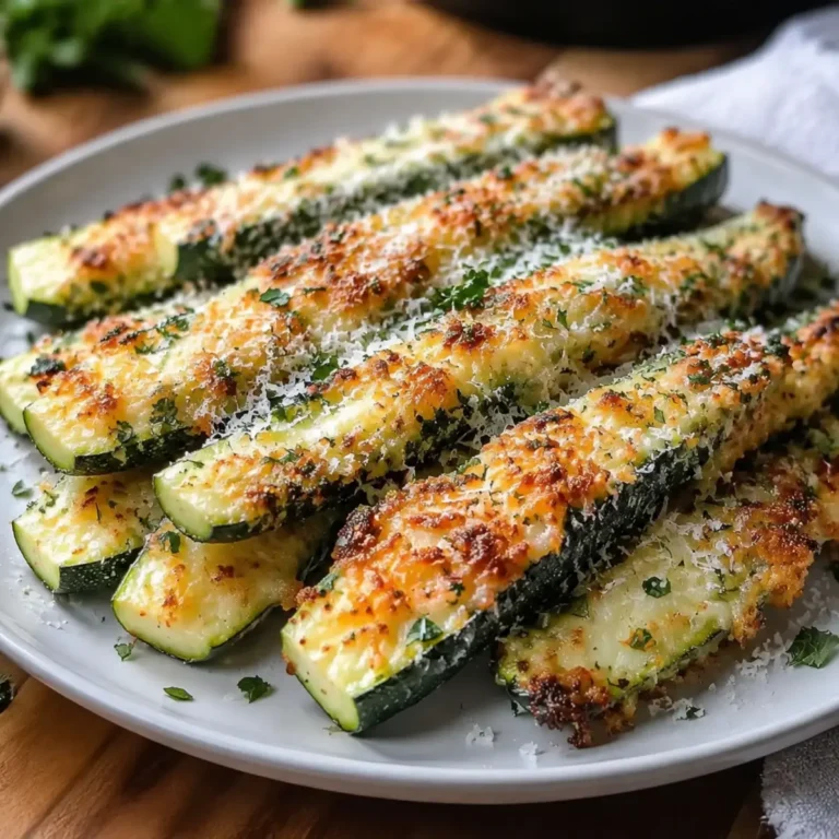 Gebackenes Zucchini Gratin mit Parmesan
