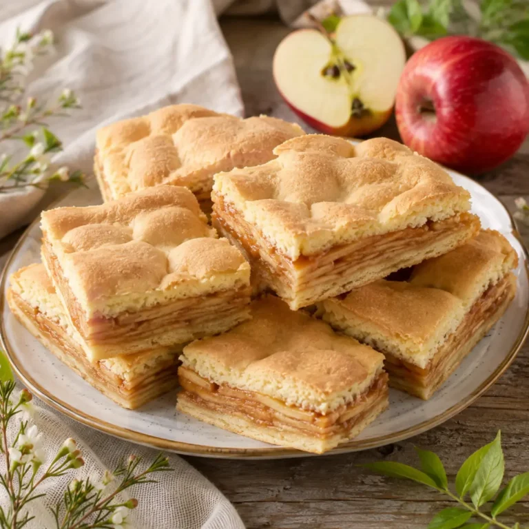 Gedeckter Apfelkuchen aus Mürbteig