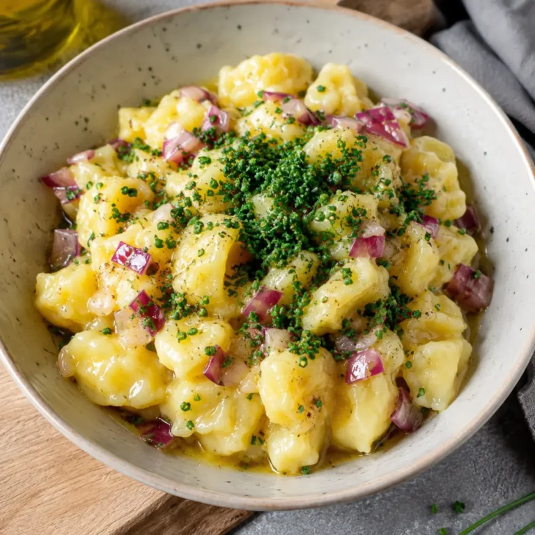 Kartoffelsalat mit Essig und Öl