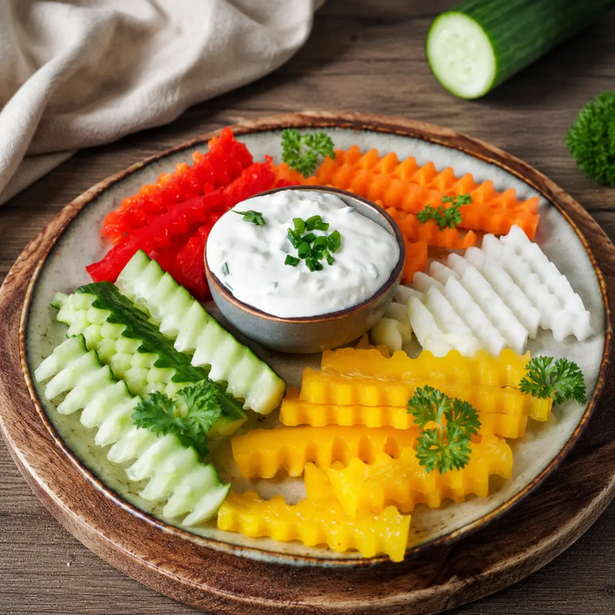Rohkost mit Dip