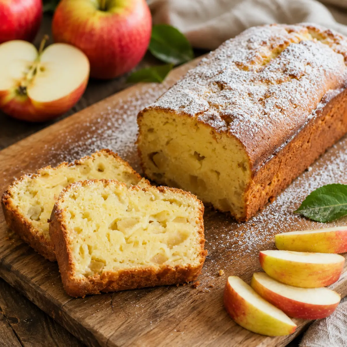 Saftiger Apfelkuchen mit Quark und Rührteig