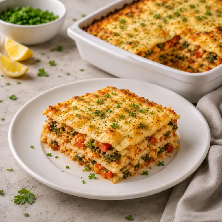 Vegetarische Lasagne mit Gemüse