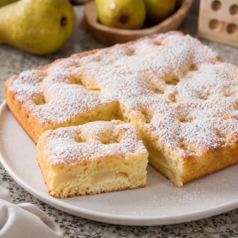 Versunkener Birnenkuchen