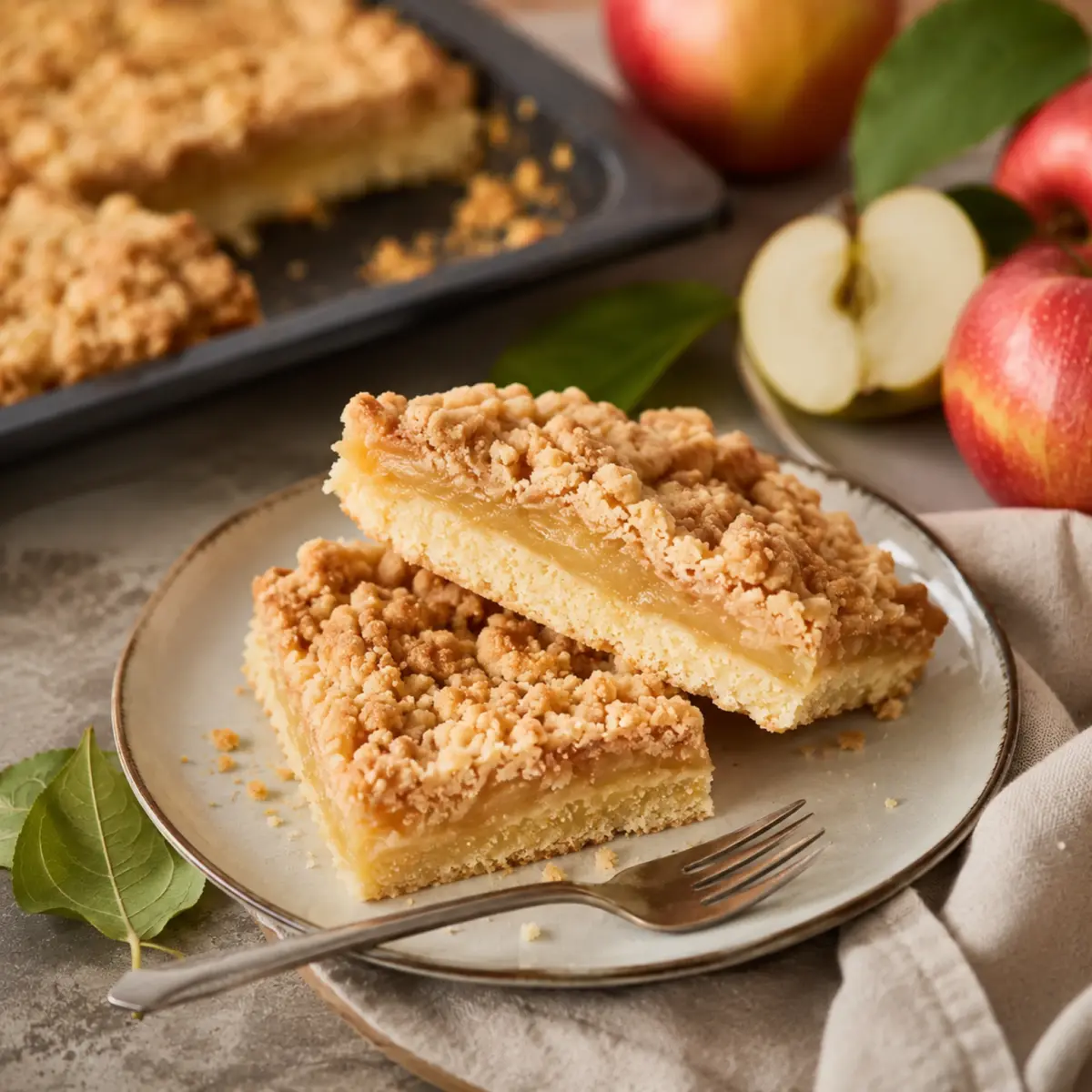 Zimtiger Apfel-Streuselkuchen