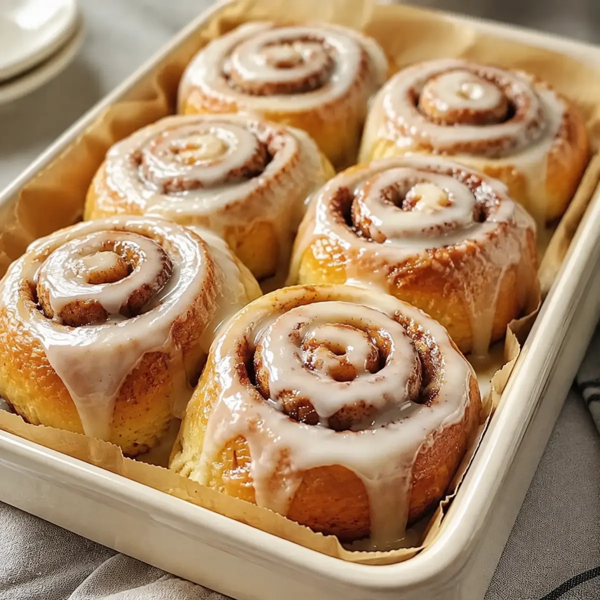 Zimtschnecken mit Vanilleglasur